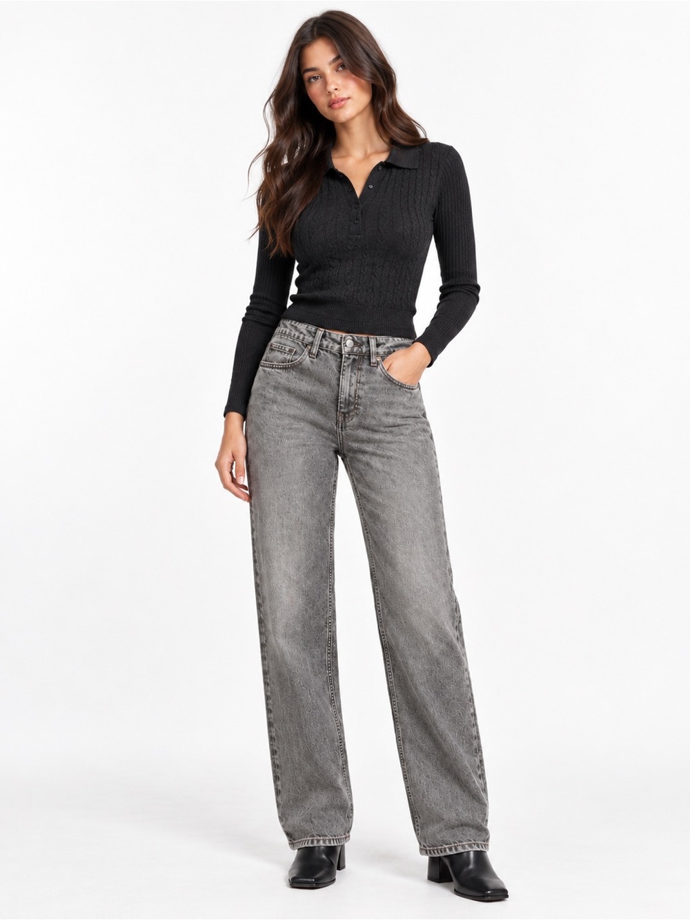 Zara Polo Knit Top